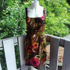 Y2K Tropical Floral Mini Babydoll Dress